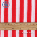 Stripe Knitted Spun Polyester Jersey Slub Fabric